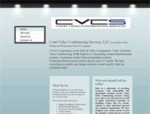 Tablet Screenshot of courtvideoconferencingservices.com